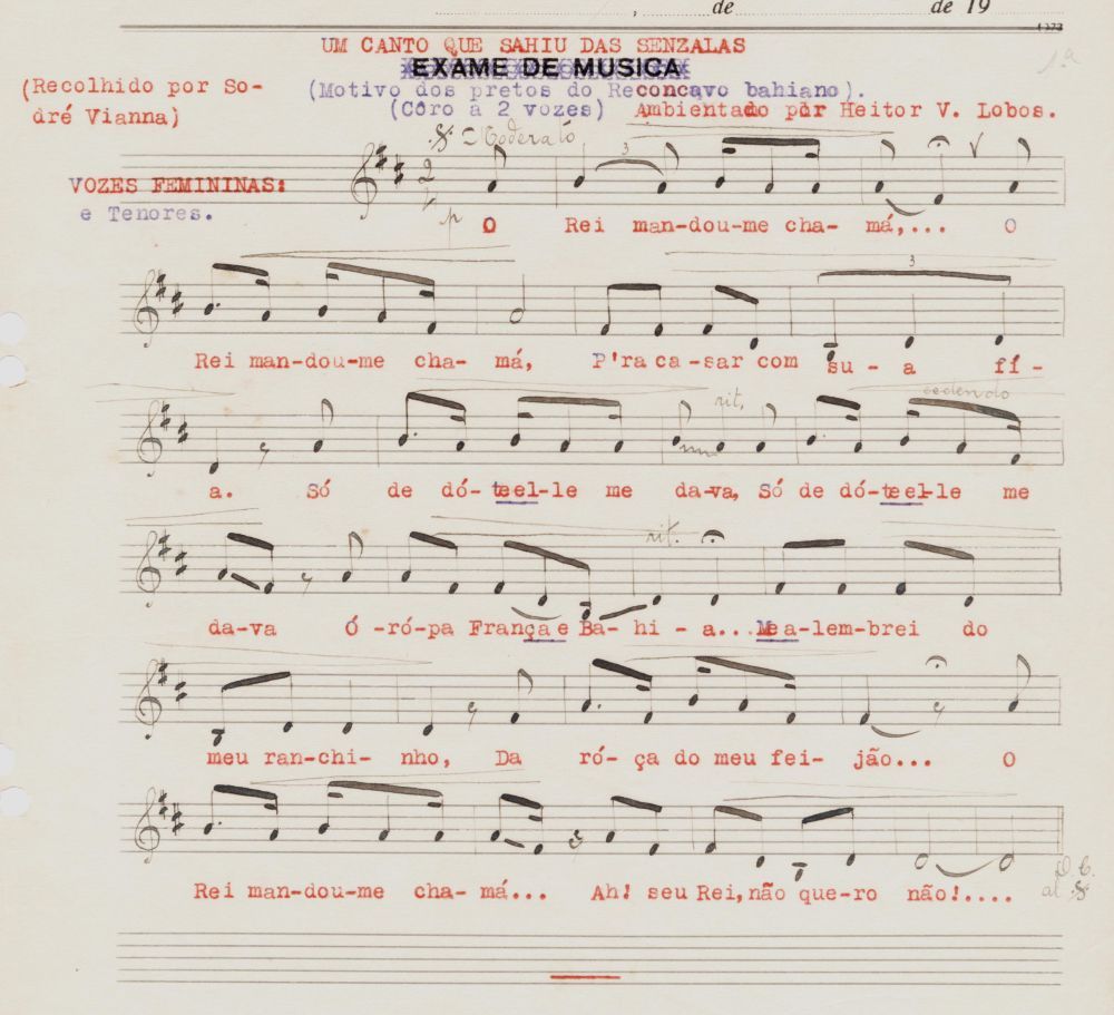 Foto - Espólio musical do Prof. Alfredo Franklin de Mattos
