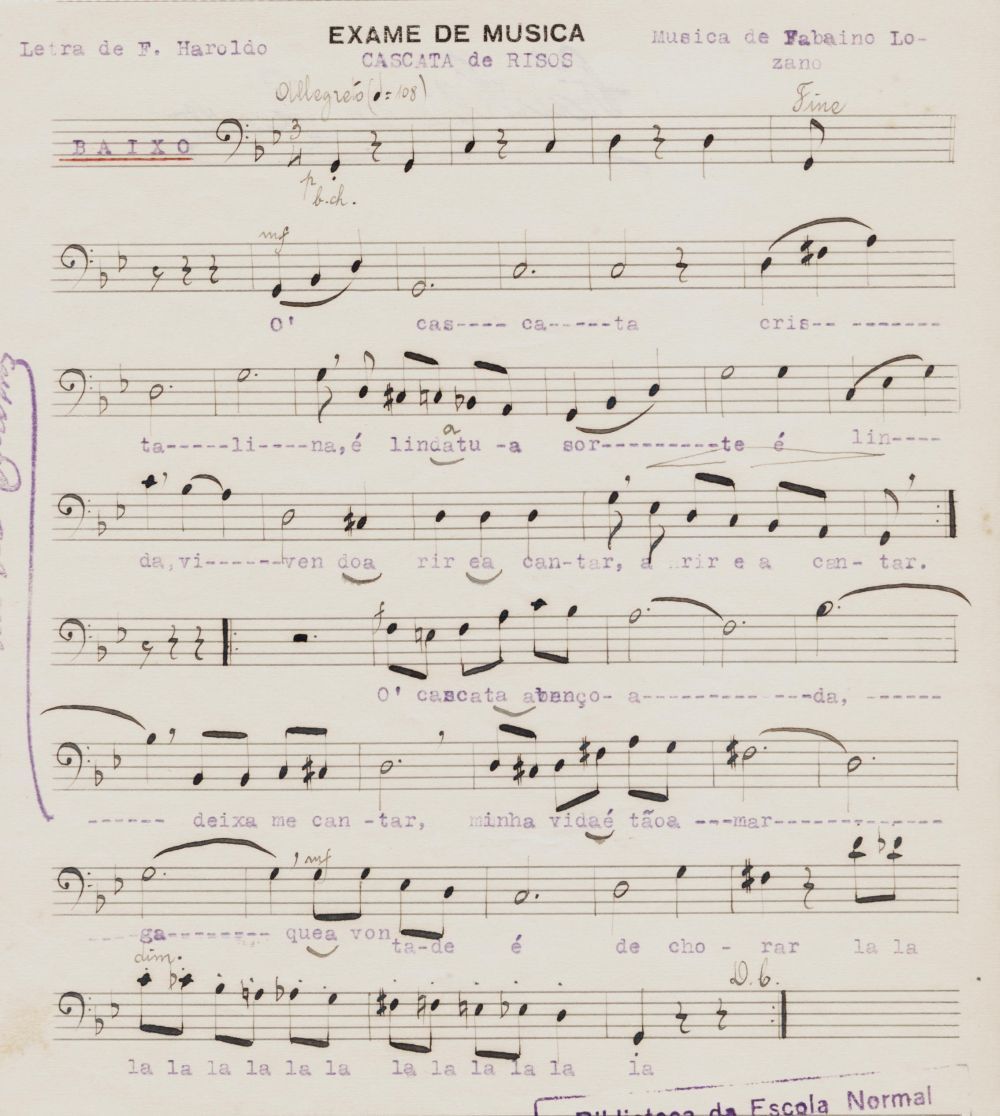 Foto - Espólio musical do Prof. Alfredo Franklin de Mattos
