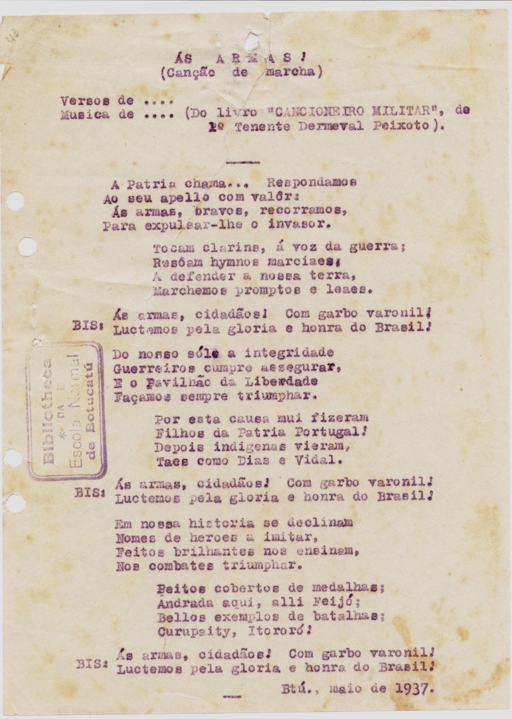 Foto - Espólio musical do Prof. Alfredo Franklin de Mattos
