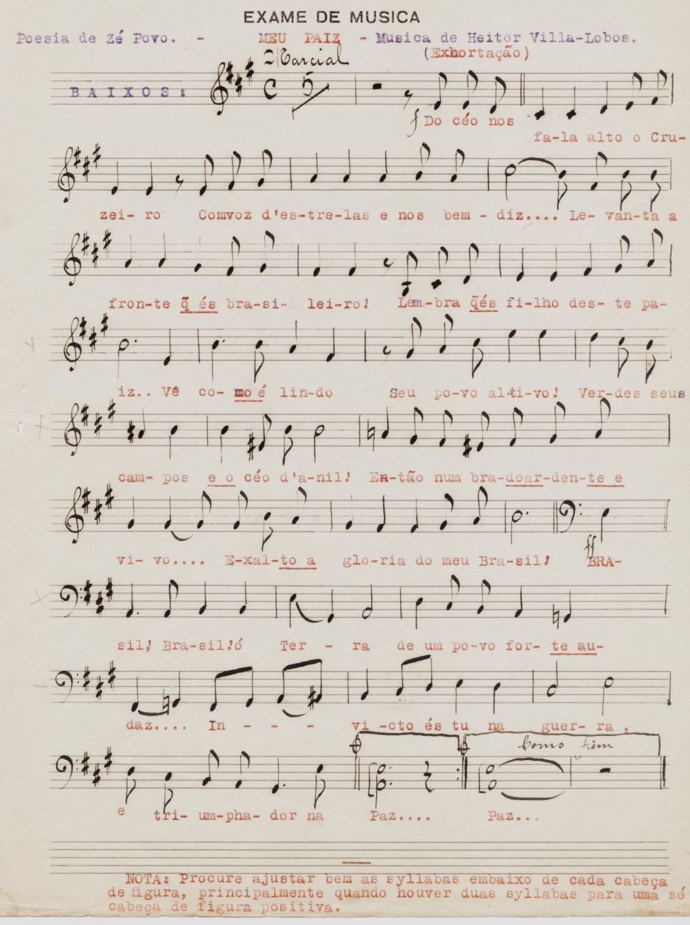 Foto - Espólio musical do Prof. Alfredo Franklin de Mattos
