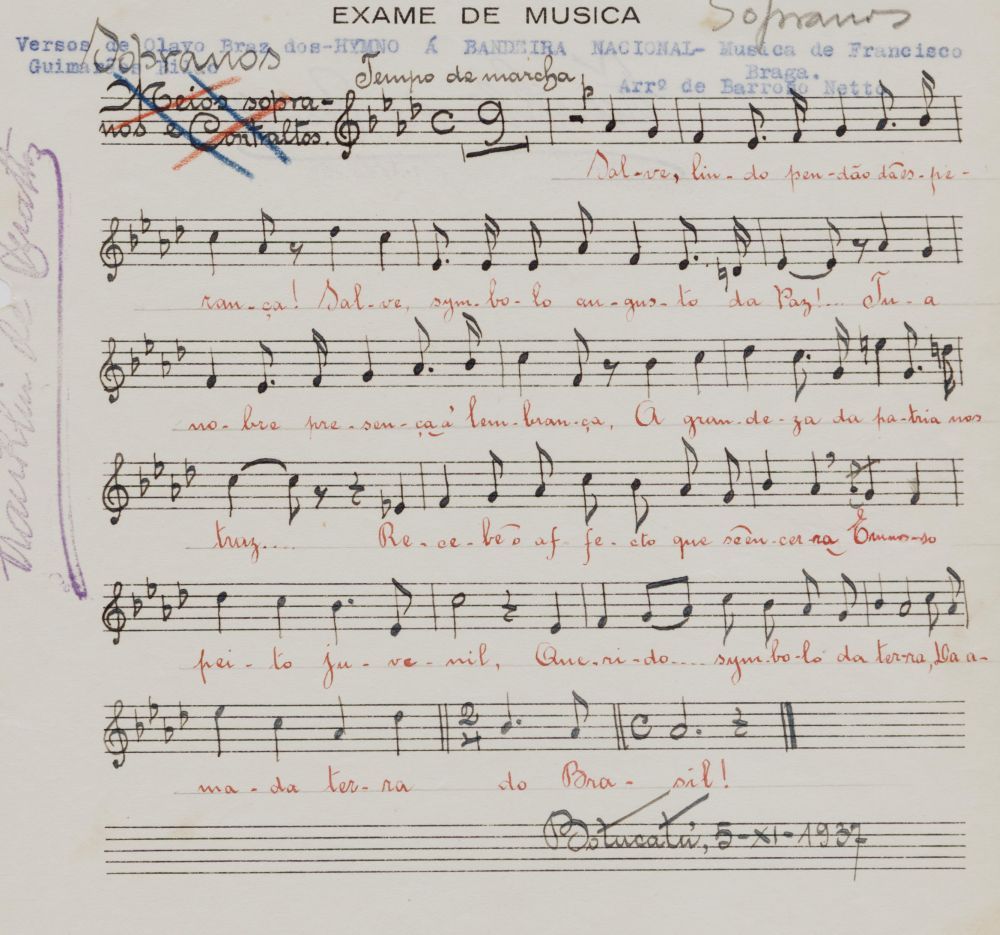 Foto - Espólio musical do Prof. Alfredo Franklin de Mattos
