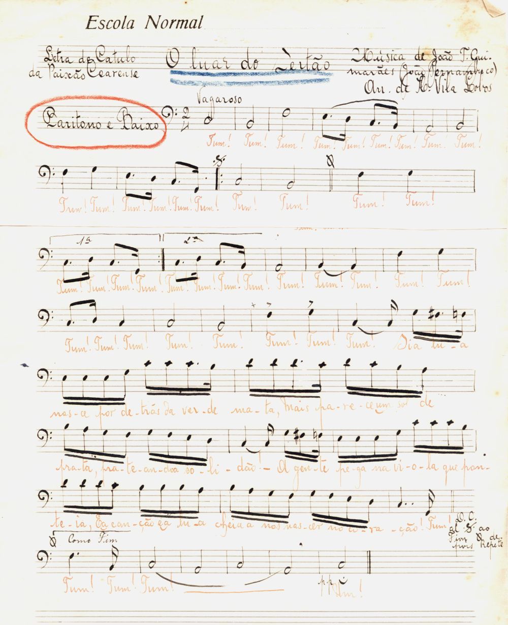 Foto - Espólio musical do Prof. Alfredo Franklin de Mattos
