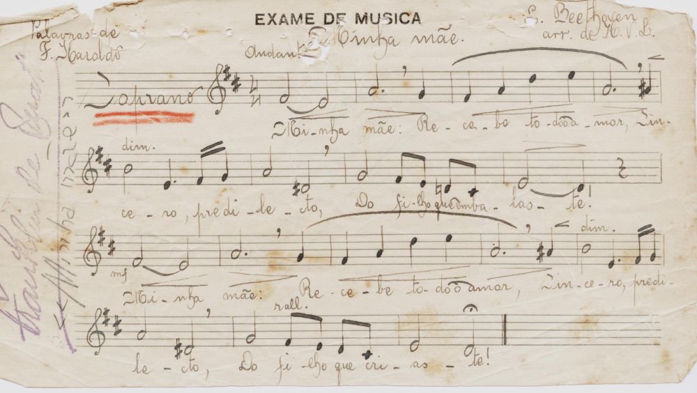 Foto - Espólio musical do Prof. Alfredo Franklin de Mattos
