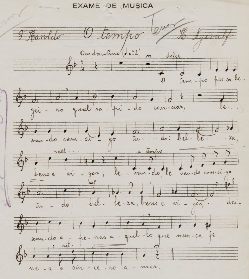 Foto - Espólio musical do Prof. Alfredo Franklin de Mattos
