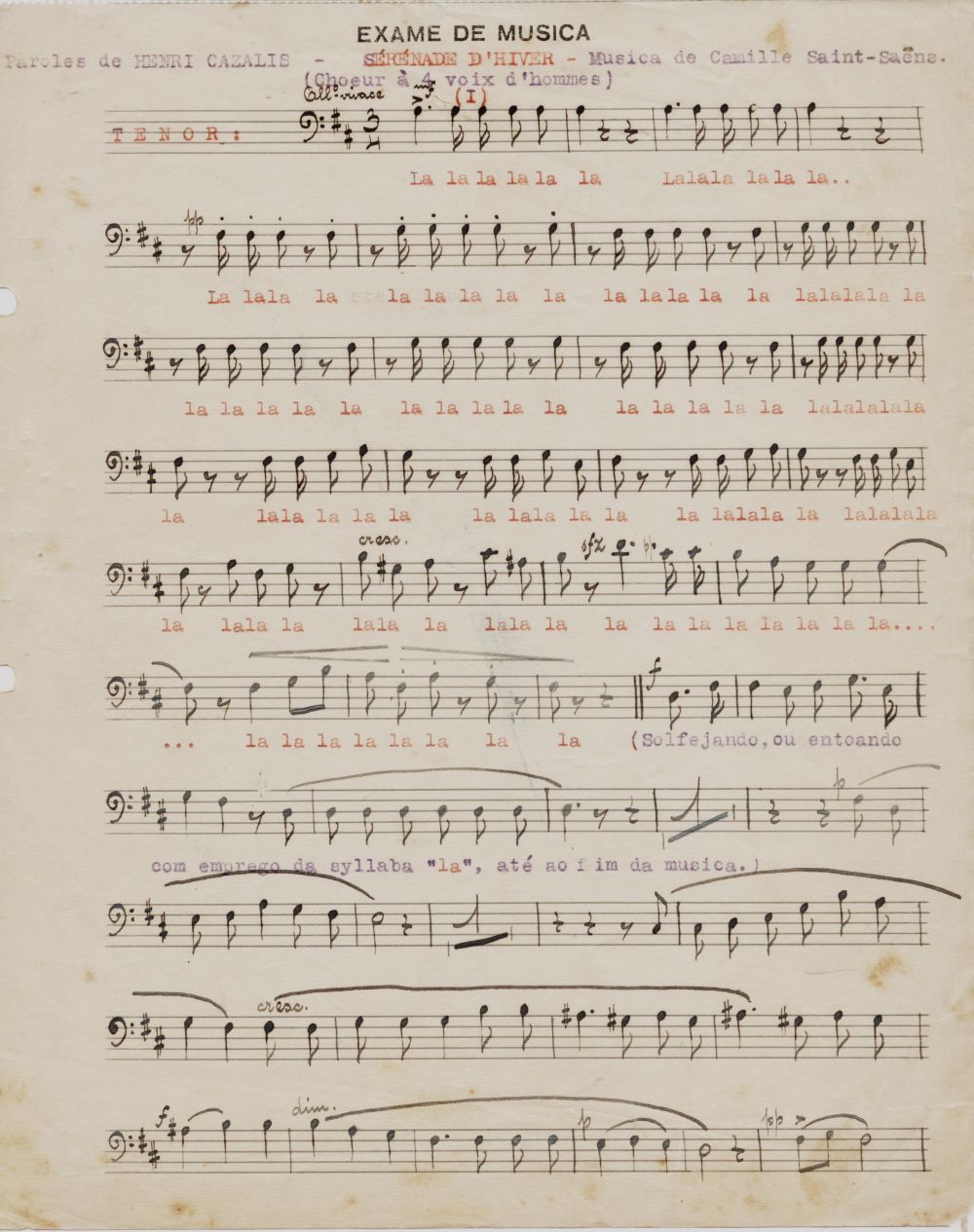 Foto - Espólio musical do Prof. Alfredo Franklin de Mattos
