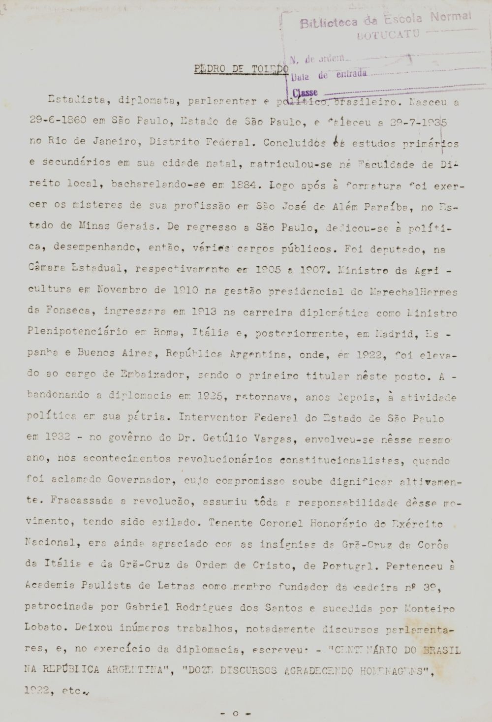 Foto - Espólio musical do Prof. Alfredo Franklin de Mattos
