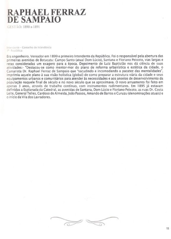 Foto - Registro biográfico dos prefeitos de Botucatu - Olavo Pinheiro Godoy